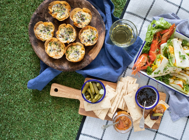 Recipe: Forest mushroom, leek and gruyere quiches with brik pastry ...