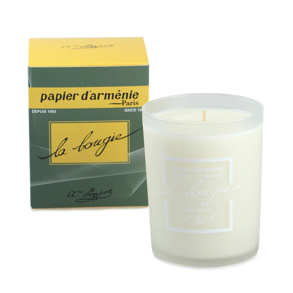 Papier d'Armenie Traditional French Candle in Glass